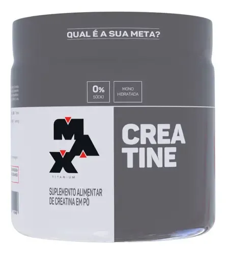 Suplemento Monohidratada em Pó Max Titanium Pote 3000mg Pó sem Sabor
