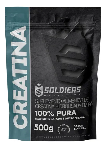 Creatine Monohydrate 500g Soldiers Nutrition Sabor Natural